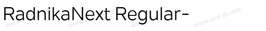 RadnikaNext Regular字体转换